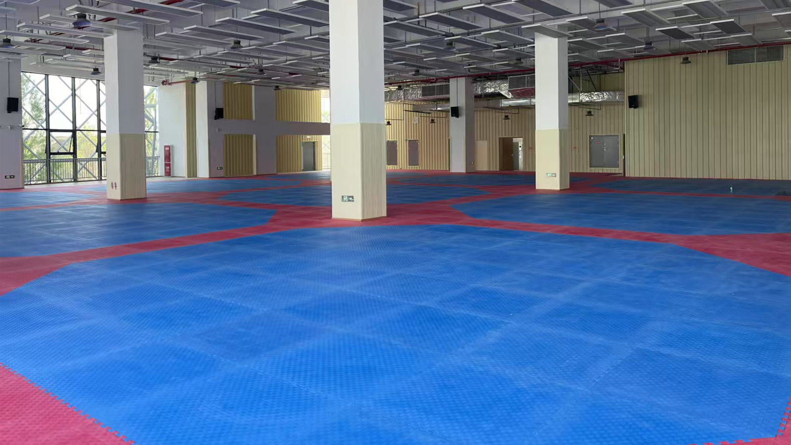 WKF Approved Karate System — installed competition venue